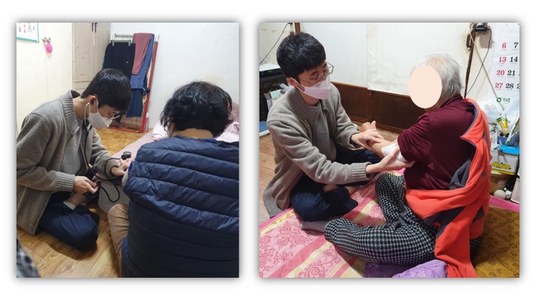 명지병원 고준영 봉사자와 가정방문 진료봉사 다녀왔어요
