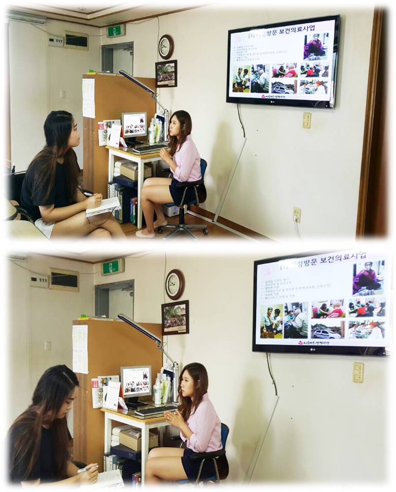 남서울대 평생교육원 재학중인 이지현 학생이 사무국에 방문하였어요~