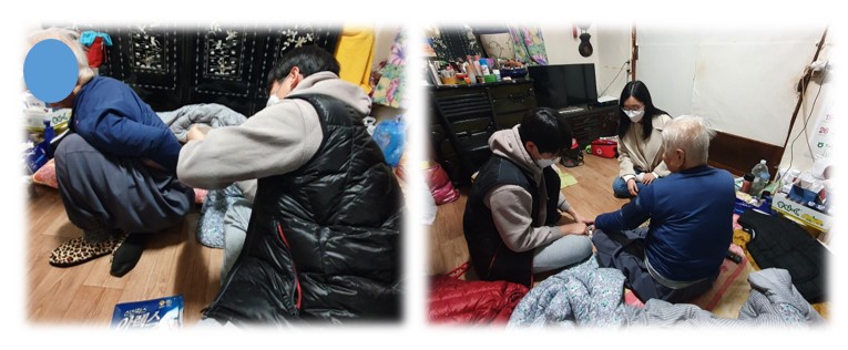 실습생과 000 어르신댁 방문다녀왔어요~