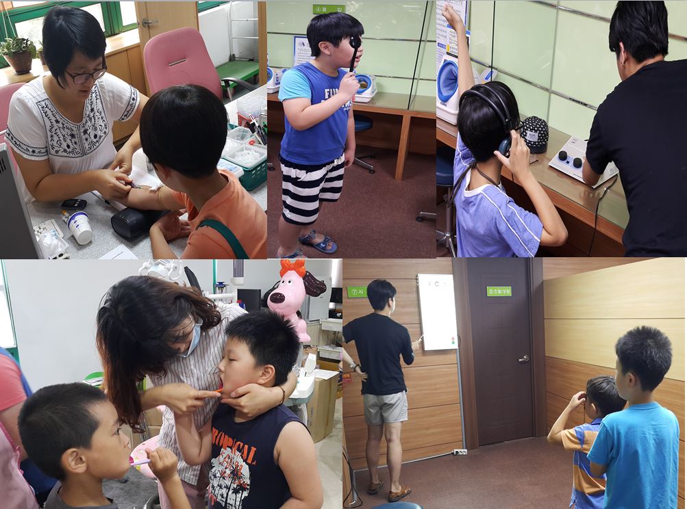 하반기 공부방아동 건강검진 잘 마쳤습니다