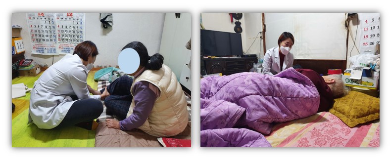 김수진 봉사자와 가정방문진료 봉사 다녀왔어요~
