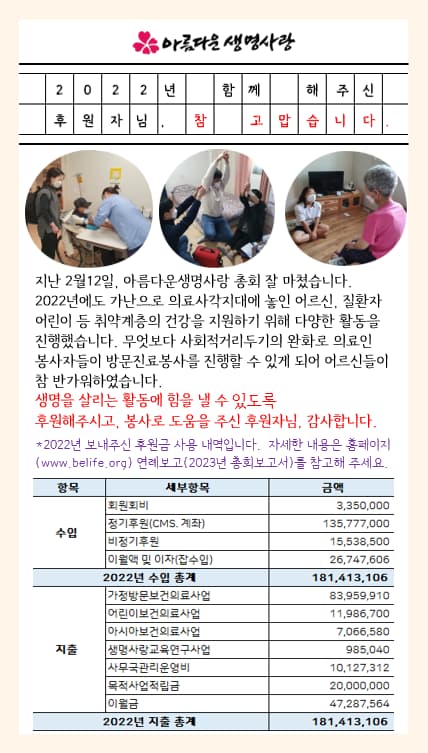 2022년 결산 보고