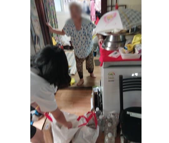 추석 후원물품 전달