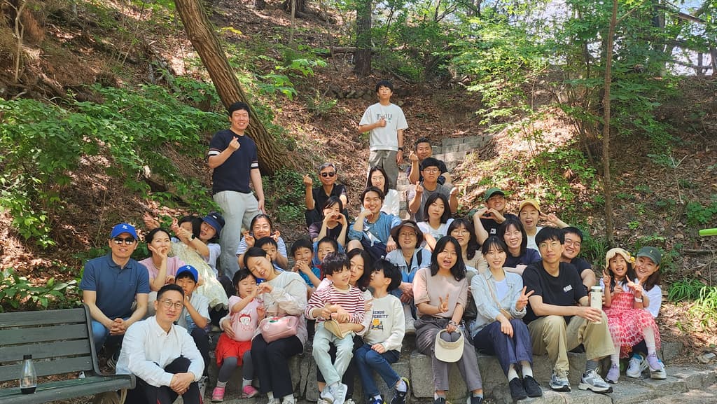 아생사 21주년기념 회원들과 산행