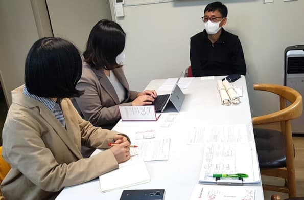 아름다운재단 치매노인지원사업팀에서 아생사 방문