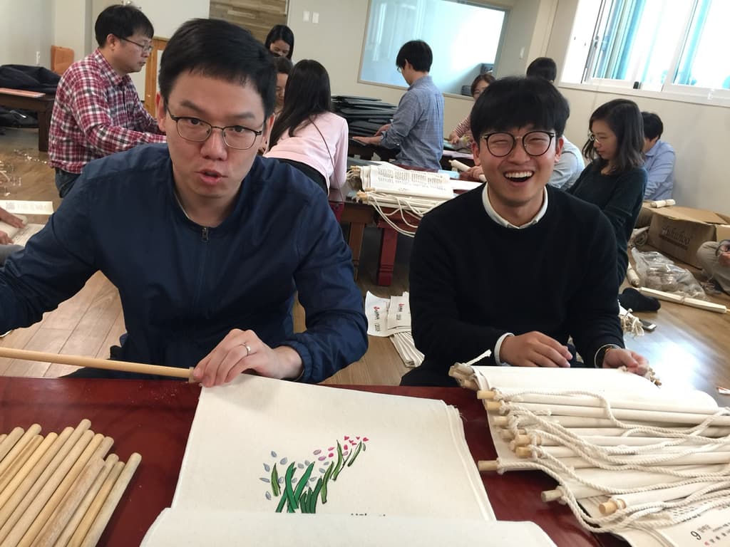 2018년 달력 포장 작업