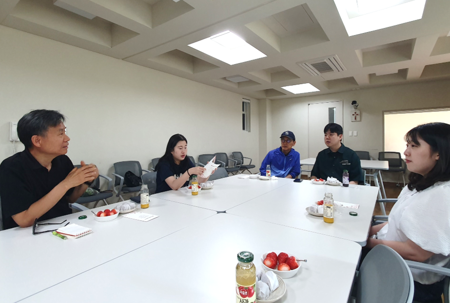 오이교회에서 아생사 기관탐방 왔어요