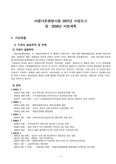2008년 총회보고서