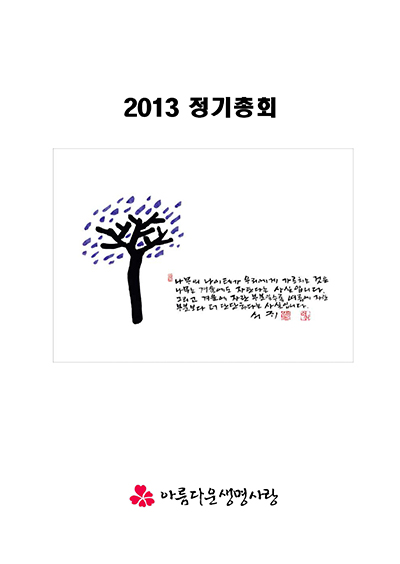 2013년 총회보고서